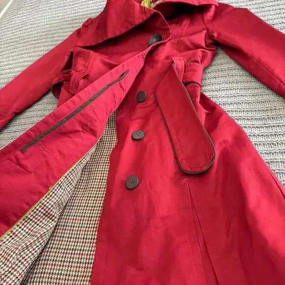 Soia & Kyo Trench Coat Women’s Size Small Winter Fall City Career Office Read - Picture 10 of 13